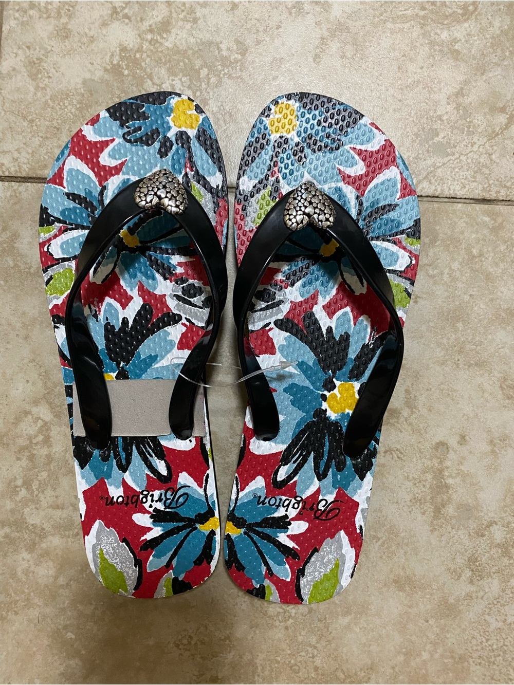 Women's Brighton Floral Multicolor Flip Flop Sandals